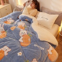 2.5kg 두꺼운 벨벳 이불 겨울 방한 따뜻한 양털 벨벳 매트리스 산호 벨벳 겨울이불 캐시미어