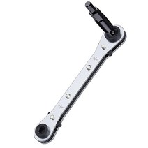 HVAC 서비스 렌치 냉장 래칫 1cm3/8인치 0.6cm1/4인치 0.6cm5/16인치 0.9cm3/16인치 AC 툴 육각 비트 어댑터 포함 에어컨 장비 가스 용광로용 UIIno