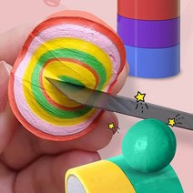 CKLIVING 펄 테이프공 만들기 세트 찐득볼 풍선 볼 6cm, 파랑