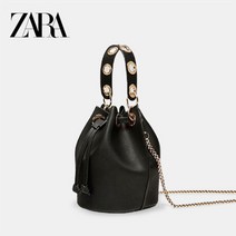 자라 ZARA 심플 레더 버킷백 숄더백 핸드백+사은품 진주핀