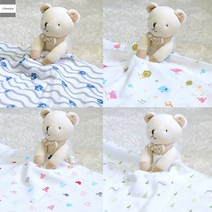 순면거즈 유아동 블랭킷 대형 거즈목욕수건 여름이불 유아이불 거즈 이불 거즈 타월수건 거즈 부드러운 순면 유기농 민감한 피부 신생아 유아 이불 유모차 덮개, 15. 북유럽 래빗_100*100