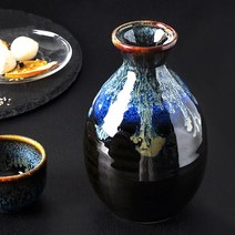 효오탄 도쿠리 우미 일본 도자기 독구리 독꾸리 사케병 술병, 1개