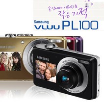 삼성 정품 PL100 고화질 듀얼화면 디지털카메라 k, 16GB 메모리+케이스+리더기