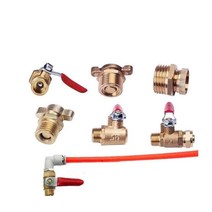 오토드레인 밸브 자동 배수기 공기 압축기 물 배출, 모든 구리 4점 라운드