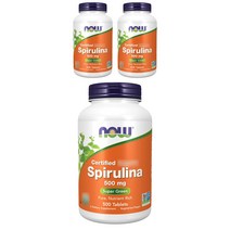 Now Foods 오가닉 스피루리나 500mg 타블렛, 500개입, 3개