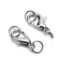 50pcs 101214mm 랍스터 걸쇠 목걸이 금속 철 골드 컬러 점프 링 엔드 걸쇠 커넥터에 대 한 후크 diy 보석 용품