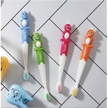 덴바이오(치과전용) 어린이 공룡 뚜리칫솔 어린이집 칫솔 생일선물 답례품 유아 칫솔, 12개, 랜덤