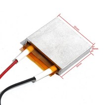 전기온수기부품 2pcs 5v220v 온도 조절기 알루미늄 30x30x6mm ptc 가열 요소 4070100도 ptc 히터 플레이트, 220v 100도10-20w