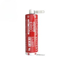 Maxell Wansheng ER6C 3.6V 리튬 배터리 F2-40BL 미츠비시 FX2N/1N PLC 서보 장비 배터리, 용접 다리가 있는 ER6C