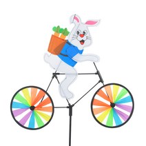 정원용 바람개비 자전거타는토끼 어린이집 야외 조경, 단품, 단품