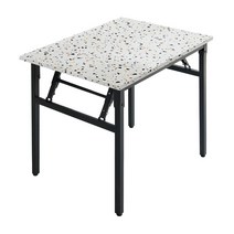 소담갤러리 800 1200 1500 접이식 책상 컴퓨터 테이블 회의용 간이책상 E0등급 국내생산 1인용 2인용, W800_테라조