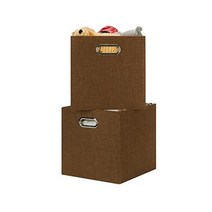 HNZIGE Fabric Storage Cubes Bins for Shelves 13x13 Storage Cubes Set Of 4 Foldable Cubby Storage Bi, 11