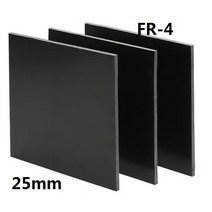 25mm 두꺼운 블랙 FR4 시트 유리 섬유 플레이트 GFRP GF 보드 에폭시 절연 정전기, [01] 25x100x100mm 2pcs
