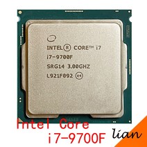 CPU 인텔 코어 i79700F i7 9700F 30 GHz 8 스레드 프로세서 12M 65W PC 데스크탑 LGA 1151