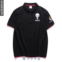 반팔나염티 카라T 블러킹 카라셔츠 여름 남자 소매 프린트다 의류 와이드 루즈핏 게임용 파수꾼 겐지 가문 531933253