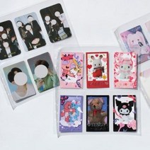 데코포켓 6공 와이드 A5 양면 리필용 파일 7종 / 포토카드 맥시 포카 스티커 씰스 톰슨, 4.맥시스티커