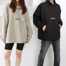 코디제이 여자 아노락 W메이저리그아노락 남녀공용 바람막이 반집업 자켓 간절기 아우터 데일리룩