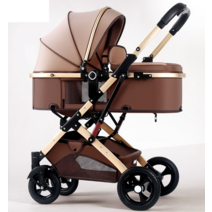 트윈 쌍둥이 유모차 디럭스 더블 2인 초경량 경량, 기본형 - 그린 철제 파이프 EVA 휠