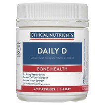 New ZeaLand 직구 Ethical Nutrients Daily D 비타민D3 1000IU 270캡슐 1pack, 수량, 상세참조