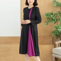 [디얼마미] 세라 벨트 원피스 미시옷 빅사이즈 엄마옷 중년 여성 마담