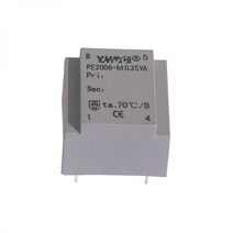 YHDC PE2006-M 진공 에폭시 캡슐화 안전 절연 변압기 PCB 용접 0.35VA 230V 6V 7.5V 9V 12V 15V 18V 24V, 01 230V- 6V x2