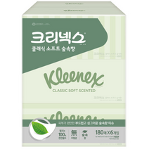 크리넥스 각티슈 숲속향 180매, 6개
