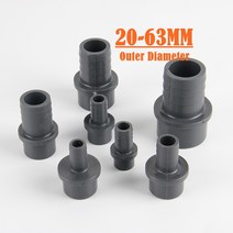PVC부속 파이프 마개 배관 pvc 파고다 커넥터 정원 관개 소프트 호스 어댑터 pvc 호스 피팅 수족관 조인트 액세서리, 12 Outside 32-20mm