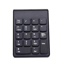 넘패드 매크로 엑셀키보드 무선 2.4G 미니 USB 18 키 숫자 패드 키패드 키보드 PC 노트북, [01] black