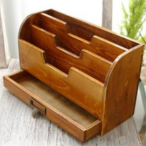 우드수납함 브라운 데스크정리함 보관함 소품수납함 소품정리 소품함 1인가구 공간활용 인테리어 집꾸미기 신혼집 소품진열 홈데코 다용도수납함 생활용품 잡화 수납통