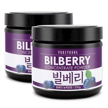 퓨어영 빌베리 분말 가루 200g, 2통