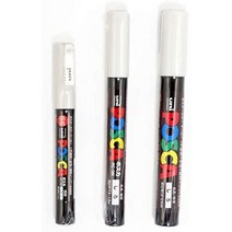 단일 POSCA 백색 = 팩당 3 개의 다른 포인트 크기 : PC-1M (0.7mm) 3M (0.9 ~ 1.3mm) 5M (1.8 ~ 2.5mm)