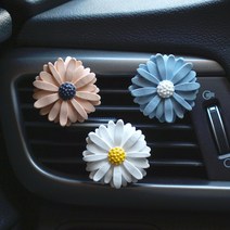 미니 데이지 자동차 석고방향제 차량 송풍구 방향제 석고리필액5ml 증정 답례품 기념품 선물, 화이트, 석고리필액10ml(주문향동일), 뱀부가든