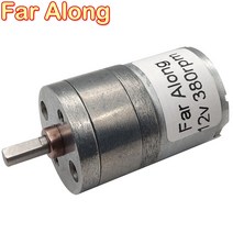 6V DC 기어드 모터 12V 저속 16RPM 고속 1800RPM 가역 전기 미니 장난감 자동차 스마트 장치, [17] 12v 100rpm 0.21kg.cm, [01] 1 piece of the motor