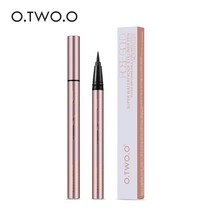 O.TWO.O 블랙 액상 아이 라이너 아이 메이크업 슈퍼 방수 롱 아이 라이너 1 ml, 1개