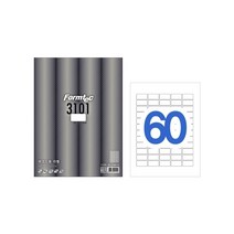 폼텍 라벨지 LS-3101 60칸 바코드 라벨 100매, ⁀‿⁀감사합니다