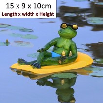 대형조각상 미니석고상 야외조형물 이색부동 개구리 홈, 모델 옐로