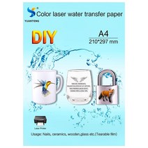 film free laser waterslide decal paper clear color no border left 워터 슬라이드 데칼 전사 시트 diy4 size for, 80매, 협력사