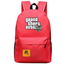 잔스포츠 백팩 여자 학생 가방 여행용백팩 애니메이션 Grand theft Auto GTA5 배낭 학교 가방 학생용 책