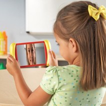 2in1 세이프티 요술거울 6p 어린이 심리상담 관찰 어린이집 유아 미러, 1개