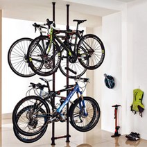아파트 베란다 벽걸이 고정식 실내 자전거 2단 거치대 걸이대 받침대 보관대, 1.기본 거치대추가없음