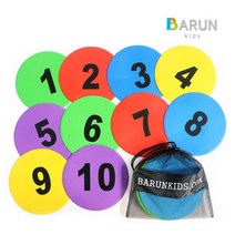 바른키즈 NEW 무지개 숫자 원마커 10개세트, 캠프빌리지 본상품선택
