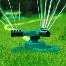 스프링클러 간이 미니스프링쿨러설치 물분사기 회전 정원물 뿌리개 소형 분수 이동식스프링쿨러, 원형스프링클러