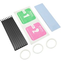 두께 3mm 6mm 냉각 방열판 열 패드 M.2 NGFF SATA PCIE NVME m2 SSD 용 방열 라디에이터, [07] TypeA 6mm Black, 07 TypeA 6mm Black