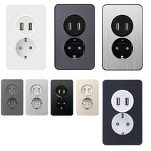 제일전기공업 디아트 USB 매입 콘센트 USB 2포트 콘센트 1구 설치 교체 매립형 국산 무로고, 다크그레이