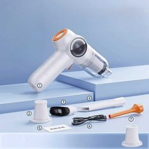 초강력 차량청소기 가정용 차량 단순 기능 가성비갑, 화이트 청소기+ 구성품