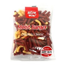바우와우 치킨버거100g 강아지간식, 50개