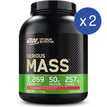 옵티멈 뉴트리션 시리어스 매스 프로틴 크레아틴 딸기 2.73kg 2개 ON Optimum Serious Mass Protein