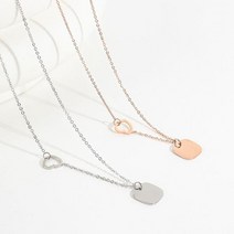 브이와이 VY 여자 코디 씬스트랩 사각 SS 목걸이