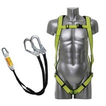 허리벨트없는 더블훅죔줄 경량 전체식 안전그네 안전벨트 중작업, 전체식 더블엘라 형광