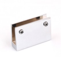 유리브라켓 ㄷ자 70x40mm 황동신주크롬유광 유리8-10T